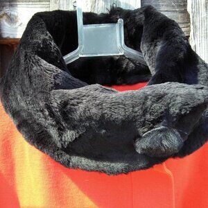 VINTAGE GINO PAOLI Wool Coat Jacket faux fur collar cuffs